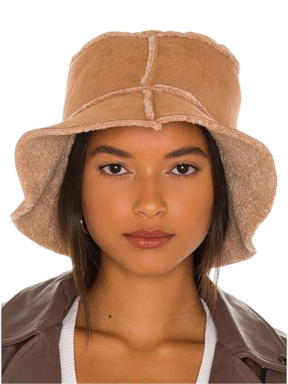 Hat Attack Reversible Faux Shearling Bucket Hat